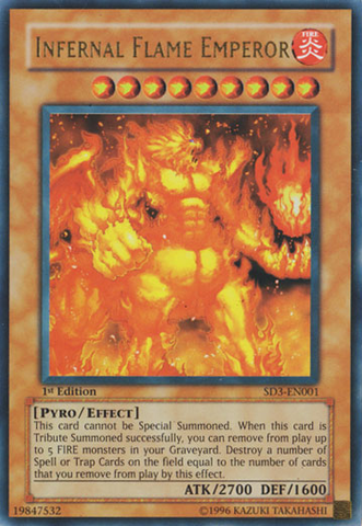 Infernal Flame Emperor [SD3-EN001] Ultra Rare Yu-Gi-Oh!