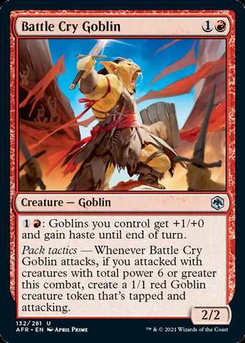 Battle Cry Goblin [Dungeons & Dragons: Adventures in the Forgotten Realms] Magic: The Gathering