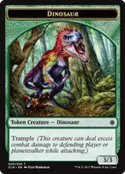 Dinosaur // Treasure (009) Double-Sided Token [Ixalan Tokens] Magic: The Gathering
