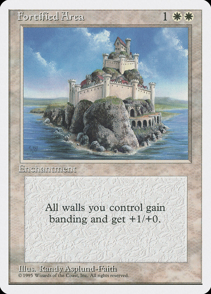 Fortified Area [Fourth Edition] Magic: The Gathering