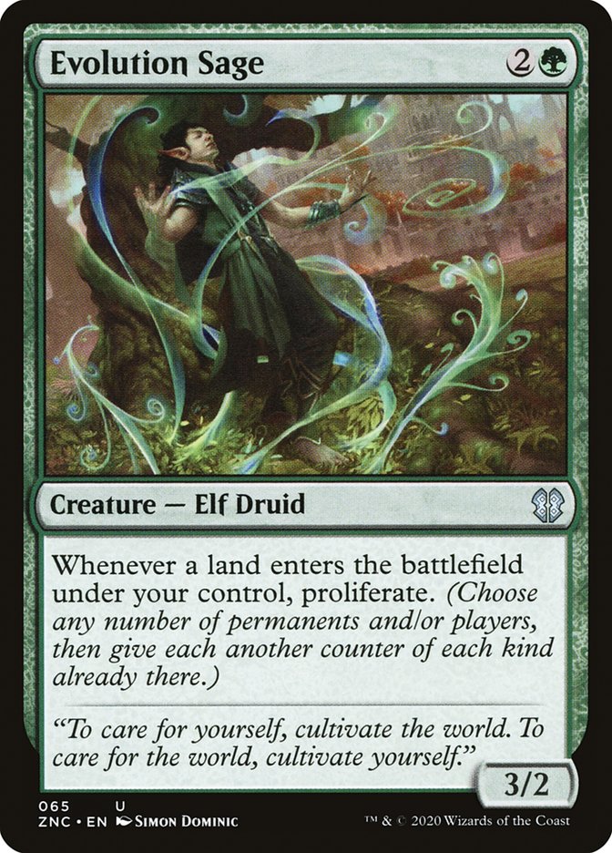 Evolution Sage [Zendikar Rising Commander] Magic: The Gathering