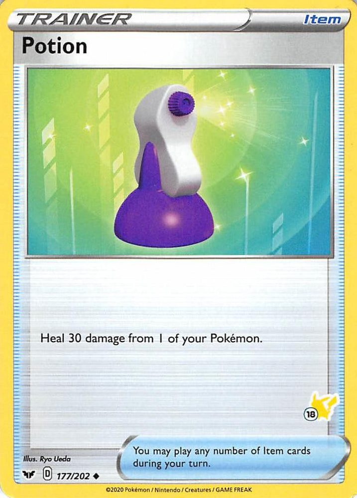 Potion (177/202) (Pikachu Stamp #18) [Battle Academy 2022] Pokémon