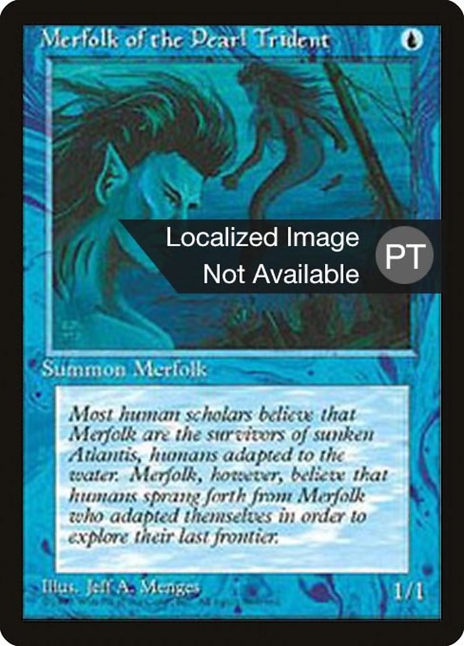 Merfolk of the Pearl Trident [Fourth Edition (Foreign Black Border)] Magic: The Gathering