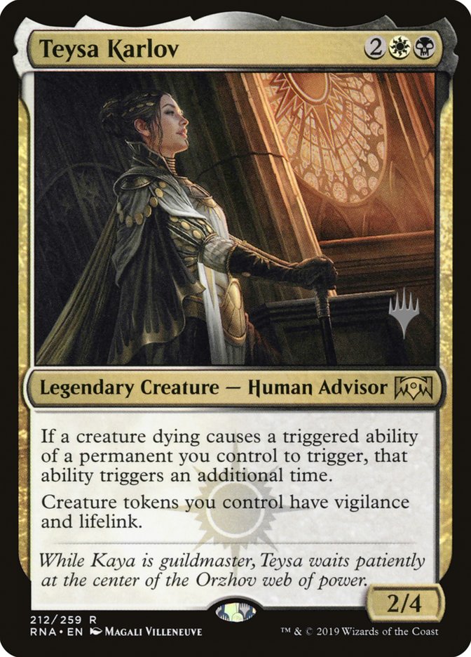 Teysa Karlov (Promo Pack) [Ravnica Allegiance Promos] Magic: The Gathering