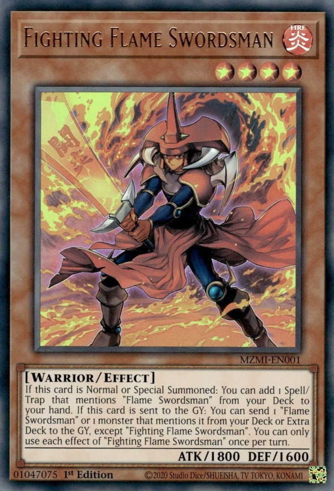 Fighting Flame Swordsman [MZMI-EN001] Ultra Rare Yu-Gi-Oh!