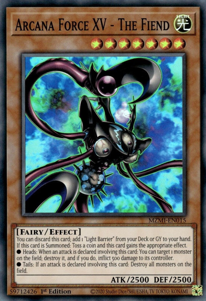 Arcana Force XV - The Fiend [MZMI-EN015] Super Rare Yu-Gi-Oh!