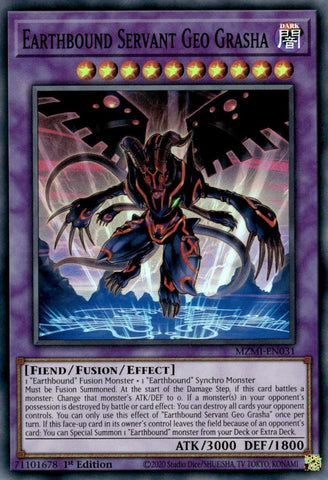 Earthbound Servant Geo Grasha [MZMI-EN031] Super Rare Yu-Gi-Oh!