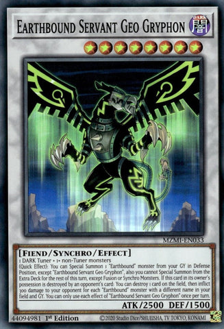 Earthbound Servant Geo Gryphon [MZMI-EN033] Super Rare Yu-Gi-Oh!