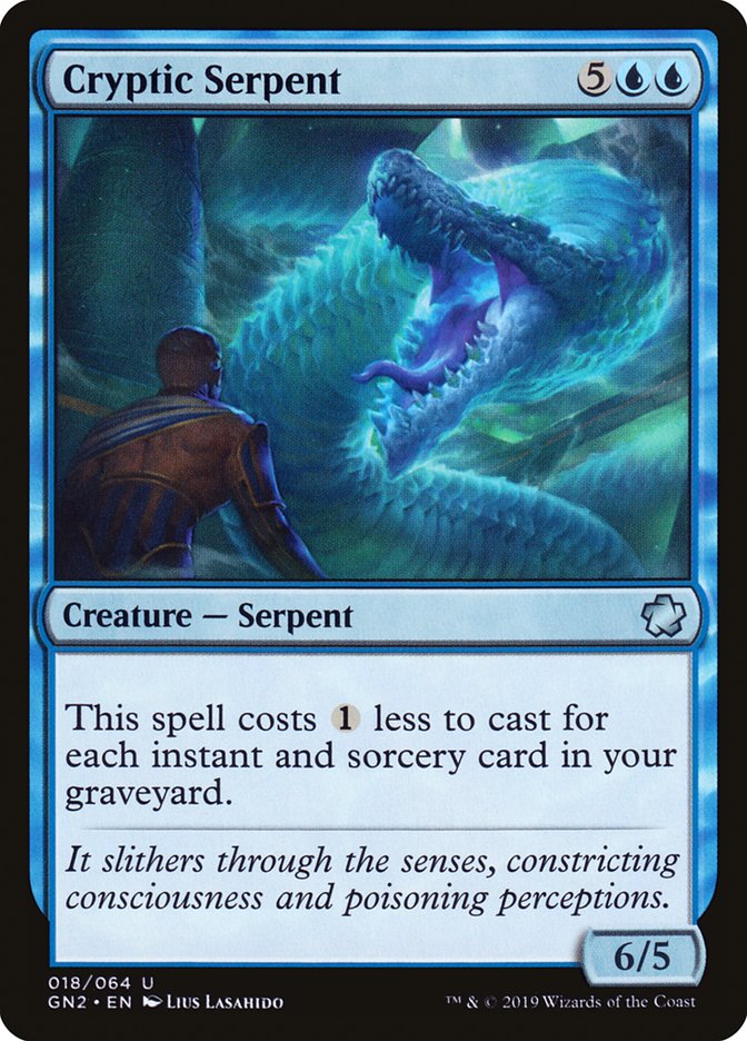 Cryptic Serpent [Game Night 2019] Magic: The Gathering