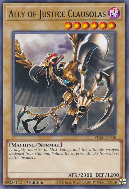 Ally of Justice Clausolas [STAS-EN008] Common Yu-Gi-Oh!