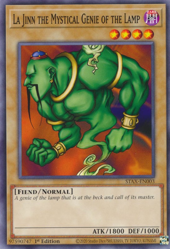 La Jinn the Mystical Genie of the Lamp [STAX-EN003] Common Yu-Gi-Oh!