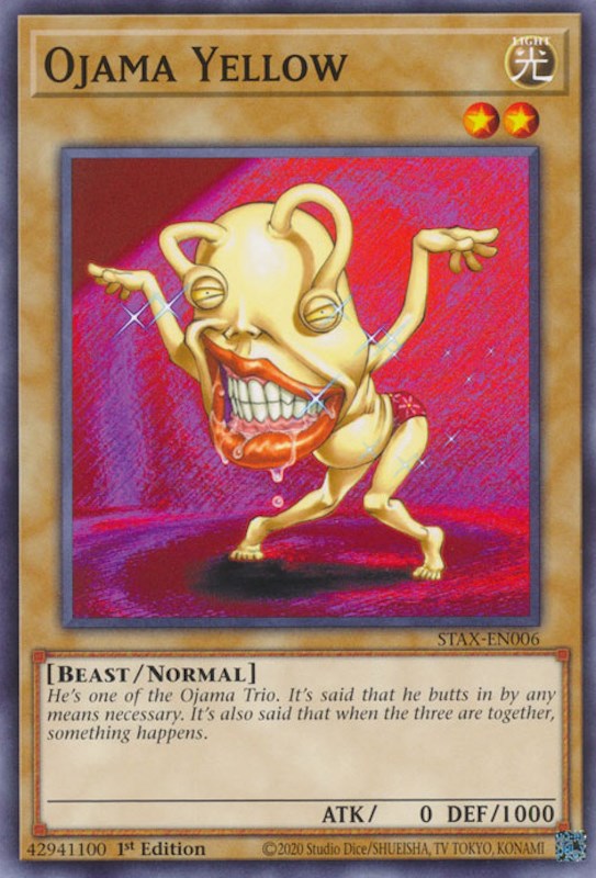 Ojama Yellow [STAX-EN006] Common Yu-Gi-Oh!