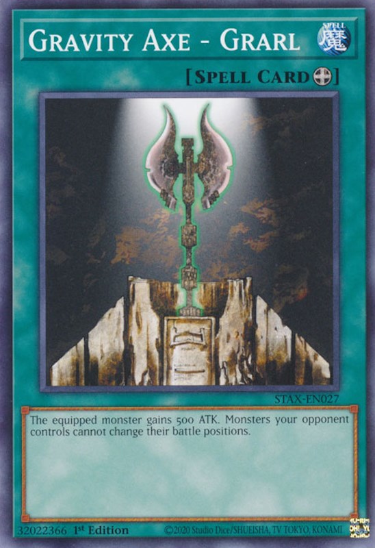 Gravity Axe - Grarl [STAX-EN027] Common Yu-Gi-Oh!
