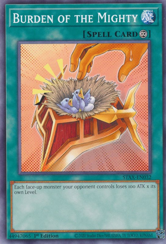 Burden of the Mighty [STAX-EN032] Common Yu-Gi-Oh!
