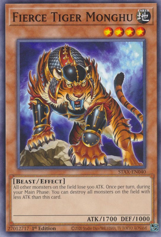 Fierce Tiger Monghu [STAX-EN040] Common Yu-Gi-Oh!