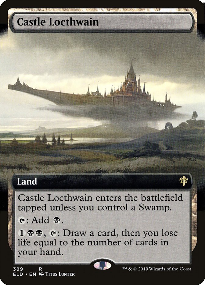 Castle Locthwain (Extended Art) [Throne of Eldraine] Magic: The Gathering