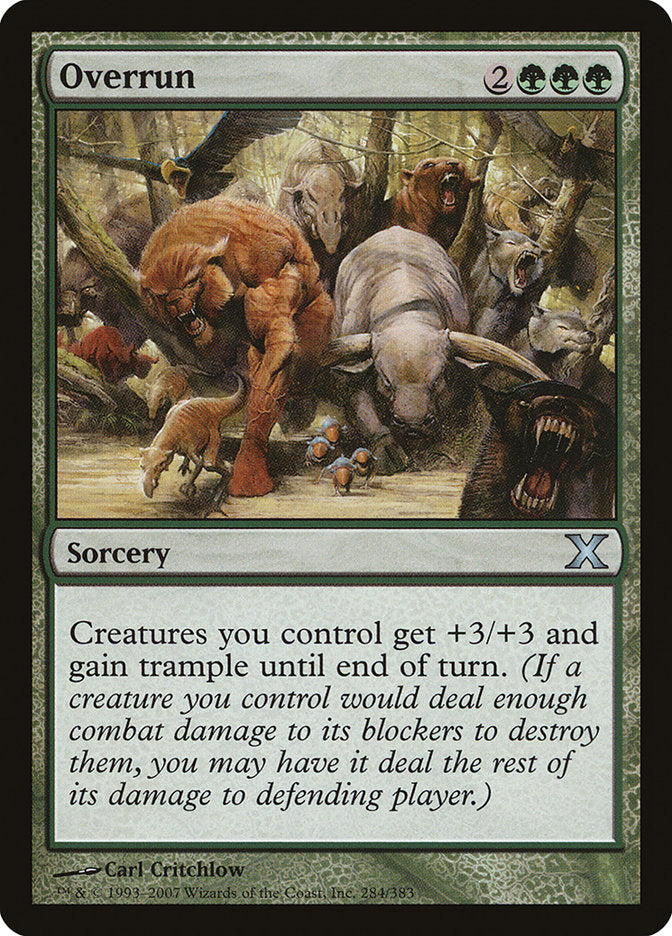Overrun [Tenth Edition] Magic: The Gathering