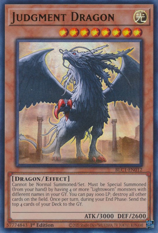 Judgment Dragon [BLC1-EN012] Ultra Rare Yu-Gi-Oh!