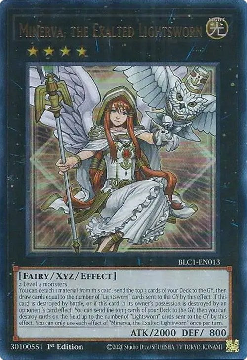 Minerva, the Exalted Lightsworn [BLC1-EN013] Ultra Rare Yu-Gi-Oh!