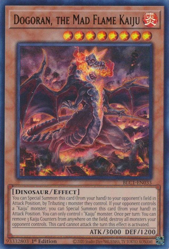 Dogoran, the Mad Flame Kaiju [BLC1-EN033] Ultra Rare Yu-Gi-Oh!