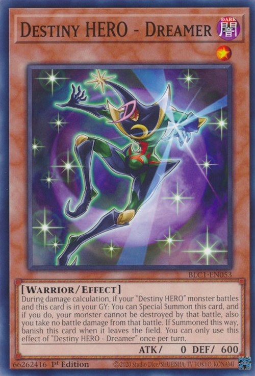 Destiny HERO - Dreamer [BLC1-EN053] Common Yu-Gi-Oh!