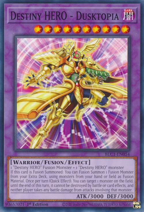 Destiny HERO - Dusktopia [BLC1-EN054] Common Yu-Gi-Oh!