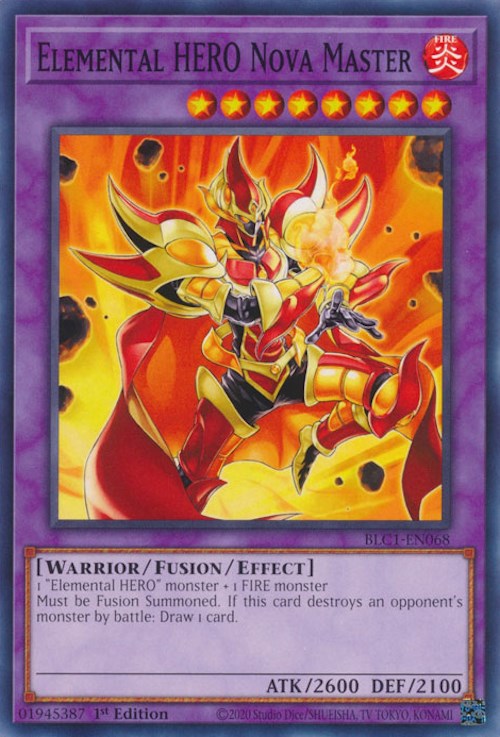 Elemental HERO Nova Master [BLC1-EN068] Common Yu-Gi-Oh!