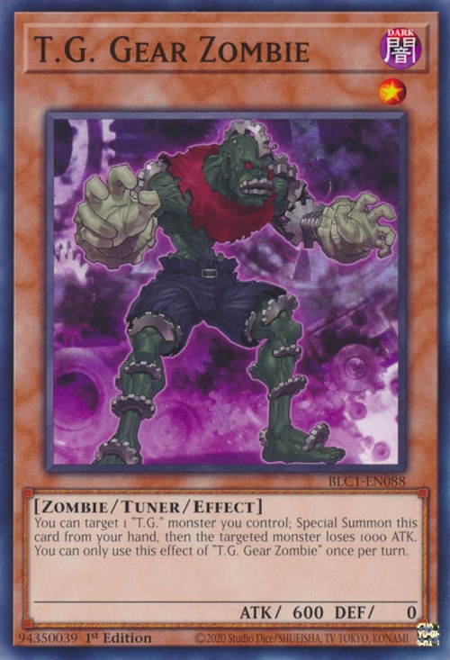 T.G. Gear Zombie [BLC1-EN088] Common Yu-Gi-Oh!
