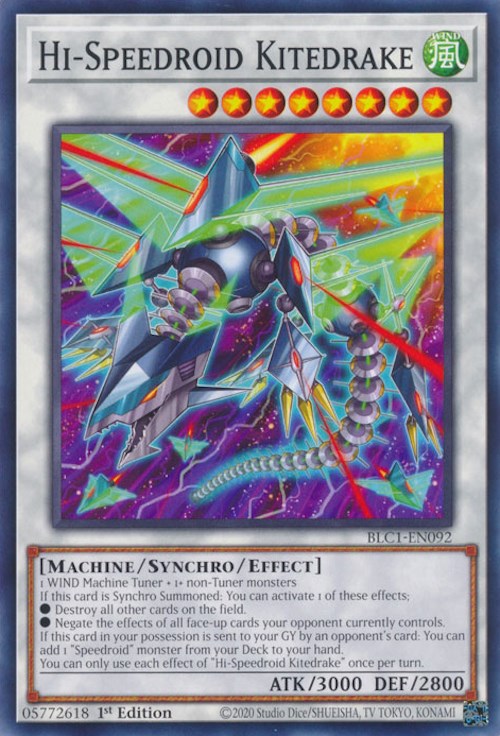 Hi-Speedroid Kitedrake [BLC1-EN092] Common Yu-Gi-Oh!