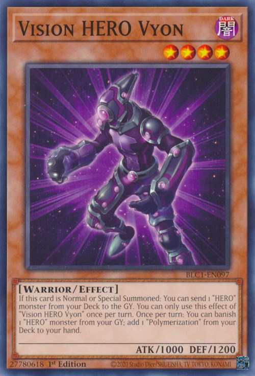 Vision HERO Vyon [BLC1-EN097] Common Yu-Gi-Oh!