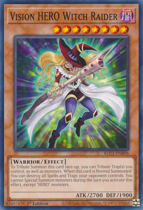 Vision HERO Witch Raider [BLC1-EN098] Common Yu-Gi-Oh!