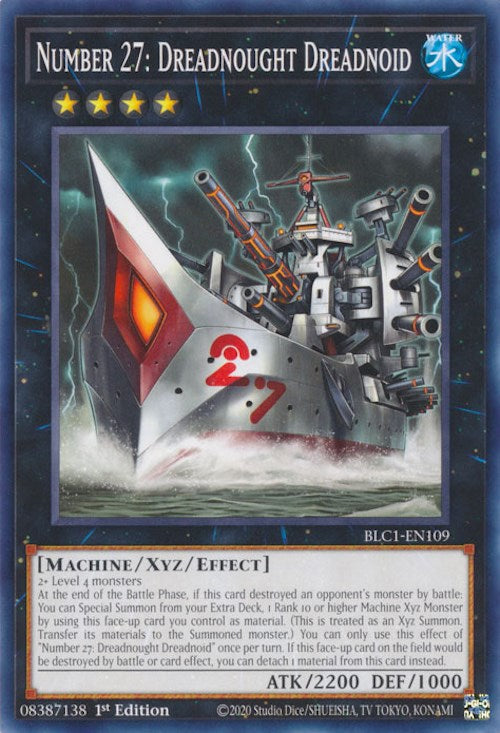 Number 27: Dreadnought Dreadnoid [BLC1-EN109] Common Yu-Gi-Oh!