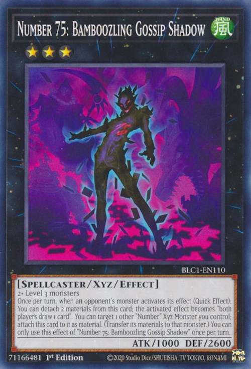 Number 75: Bamboozling Gossip Shadow [BLC1-EN110] Common Yu-Gi-Oh!