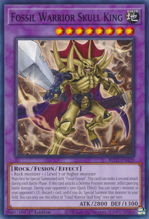 Fossil Warrior Skull King [BLC1-EN129] Common Yu-Gi-Oh!