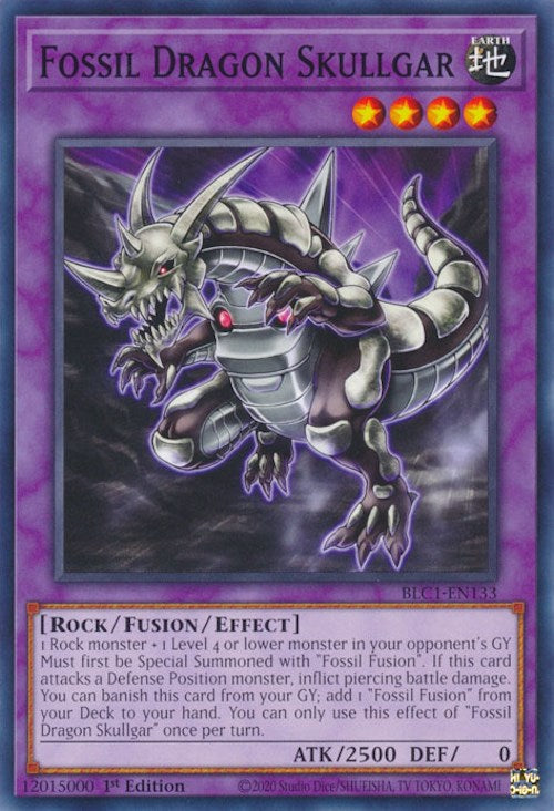Fossil Dragon Skullgar [BLC1-EN133] Common Yu-Gi-Oh!