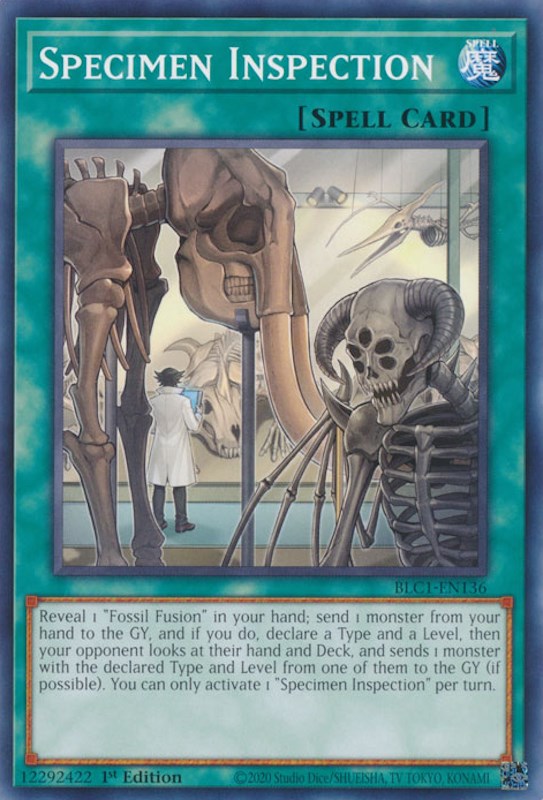 Specimen Inspection [BLC1-EN136] Common Yu-Gi-Oh!