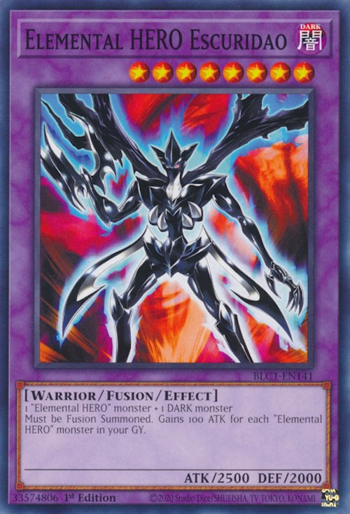 Elemental HERO Escuridao [BLC1-EN141] Common Yu-Gi-Oh!