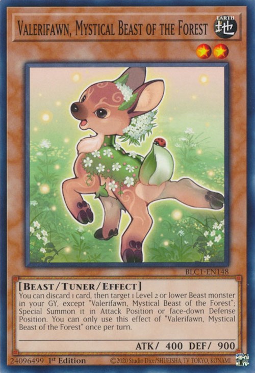 Valerifawn, Mystical Beast of the Forest [BLC1-EN148] Common Yu-Gi-Oh!