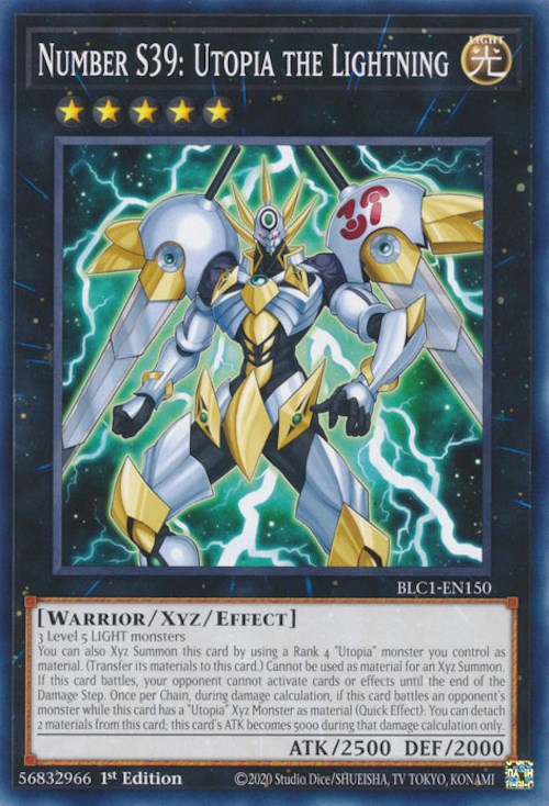Number S39: Utopia the Lightning [BLC1-EN150] Common Yu-Gi-Oh!