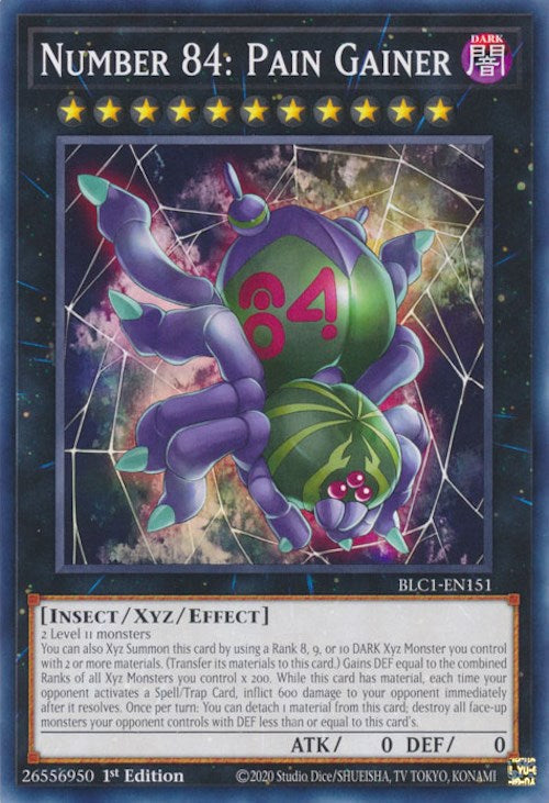 Number 84: Pain Gainer [BLC1-EN151] Common Yu-Gi-Oh!