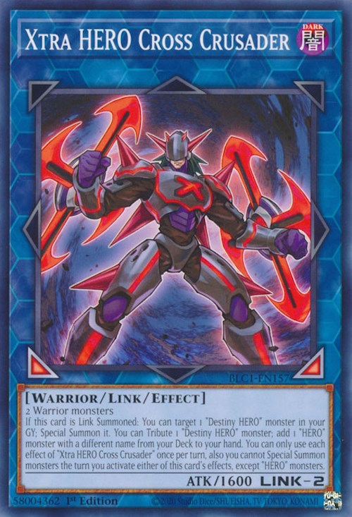 Xtra HERO Cross Crusader [BLC1-EN157] Common Yu-Gi-Oh!