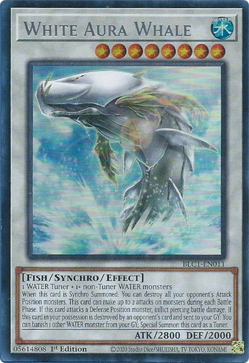 White Aura Whale (Silver) [BLC1-EN011] Ultra Rare Yu-Gi-Oh!