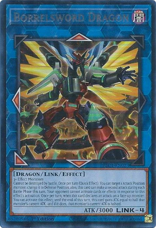Borrelsword Dragon (Alternate Art) (Silver) [BLC1-EN023] Ultra Rare Yu-Gi-Oh!