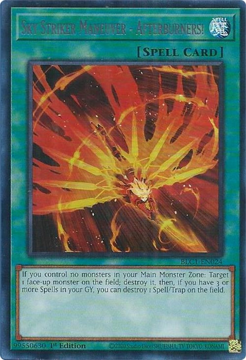 Sky Striker Maneuver - Afterburners! (Silver) [BLC1-EN024] Ultra Rare Yu-Gi-Oh!