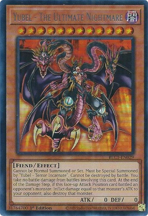 Yubel - The Ultimate Nightmare (Silver) [BLC1-EN029] Ultra Rare Yu-Gi-Oh!