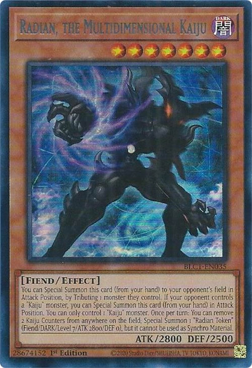 Radian, the Multidimensional Kaiju (Silver) [BLC1-EN035] Ultra Rare Yu-Gi-Oh!