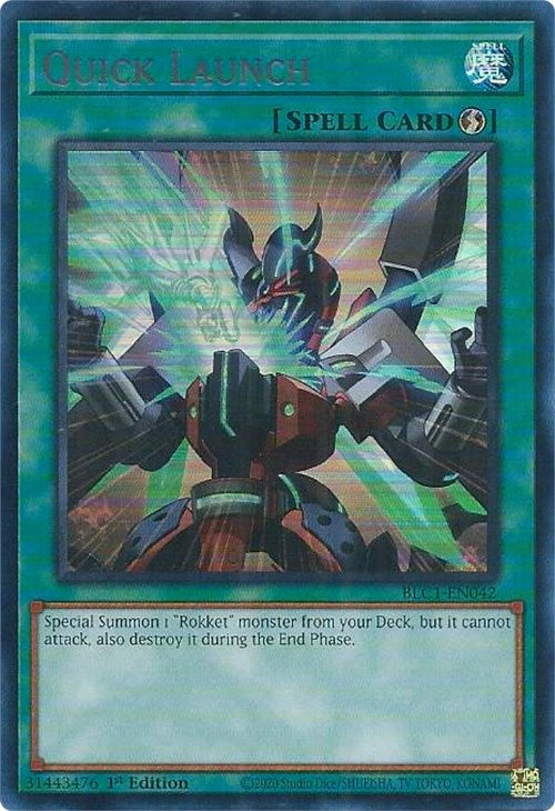Quick Launch (Silver) [BLC1-EN042] Ultra Rare Yu-Gi-Oh!
