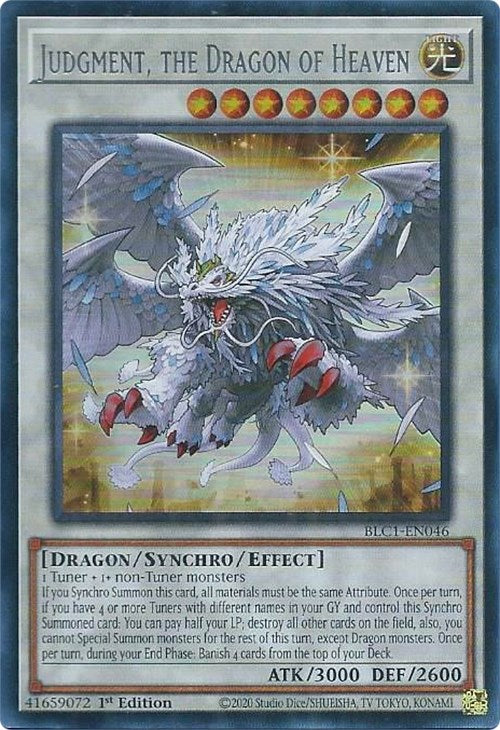 Judgment, the Dragon of Heaven (Silver) [BLC1-EN046] Ultra Rare Yu-Gi-Oh!