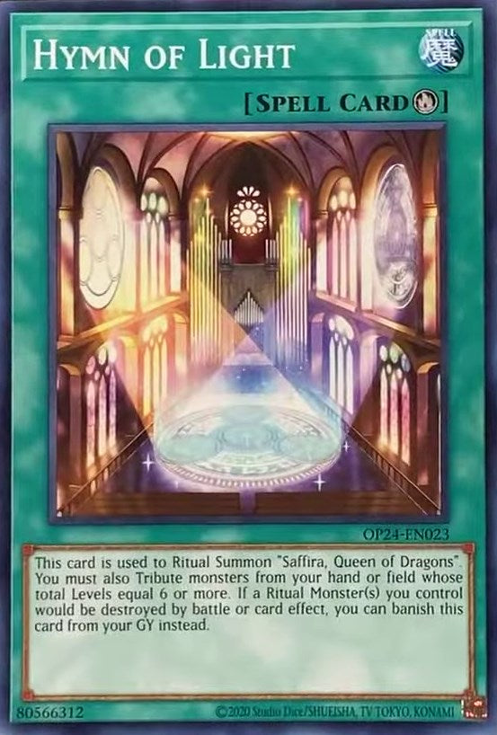 Hymn of Light [OP24-EN023] Common Yu-Gi-Oh!