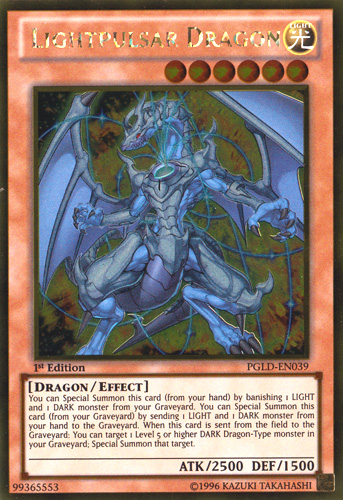 Lightpulsar Dragon [PGLD-EN039] Gold Rare Yu-Gi-Oh!